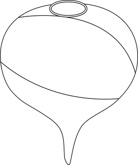 Radish black and white clipart