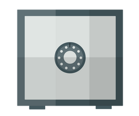 Money safe box clipart