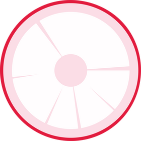 Slice of Radish clipart
