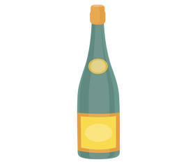 Cartoon champagne clipart