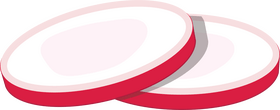 Radish Slices clipart