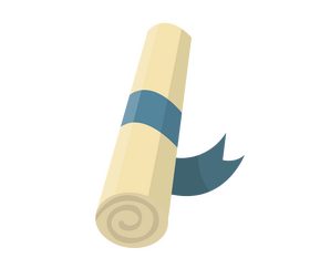 Paper rolled clipart