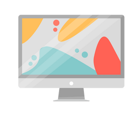 Computer monitor drawing clipart