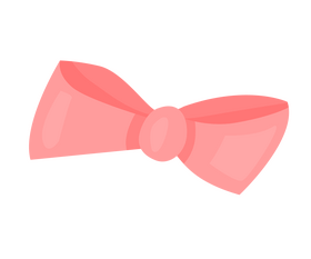 Pink bow tie drawing clipart