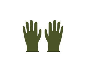 Cartoon garden gloves clipart