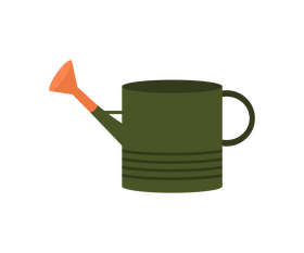 Cartoon watering can clipart