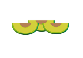 Avocado Slices clipart