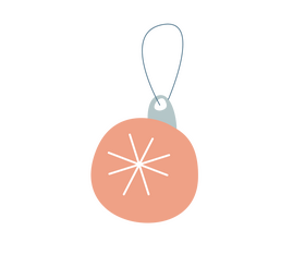 Pink Christmas ball clipart