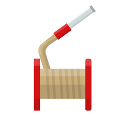 Cartoon fire hose clipart