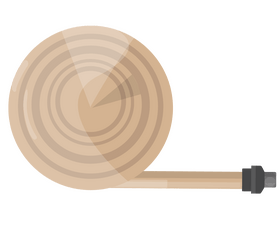 Fire hose illustration clipart