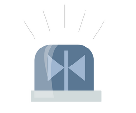 Police siren flasher clipart