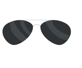 Classic sunglasses illustration clipart