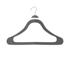 Cartoon clothes hanger clipart