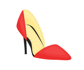 Red women shoes free clipart