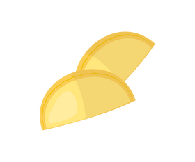 Cartoon flatbread argentine cuisine clipart