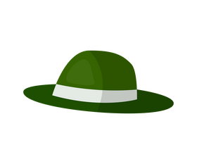 Austrian green hat clipart
