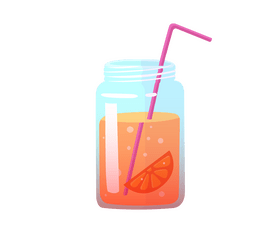 Free orange fresh juice clipart