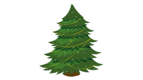 Simple Christmas Tree clipart