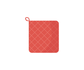 Red pot holder clipart