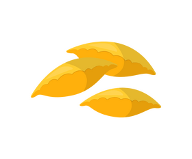 Orange leaves illustration clipart