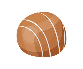 Chocolate truffle clipart