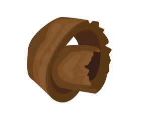 Chocolate curls clipart