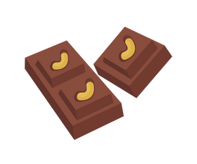 Free cashew chocolate clipart