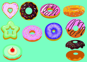 Donuts vector