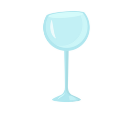Wine glass cartoon clipart