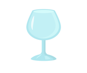 Cartoon cognac glass clipart