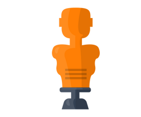 Boxing punching man illustration clipart