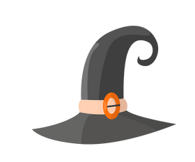 Witch hat illustration clipart