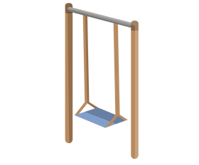 Swing set cartoon clipart