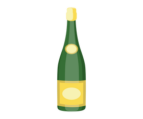 Champagne bottle free clipart