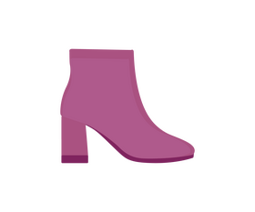 Pink ankle boots cartoon clipart