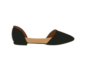 Black women shoes drawing clipart