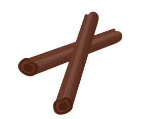 Cinnamon sticks cartoon clipart