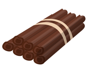 Bunch of cinnamon sticks clipart