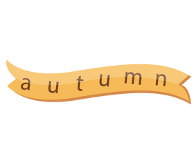 Autumn text clipart
