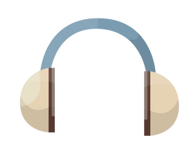 Headphone cartoon clipart