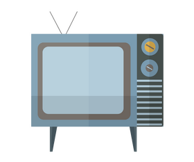 Vintage television clipart