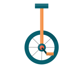 Circus bike free clipart