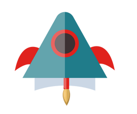 Cartoon rocket clipart