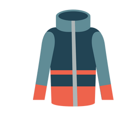 Winter jacket clipart