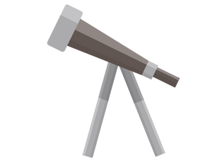 Telescope cartoon clipart
