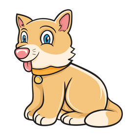 Cute dog clipart