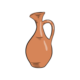Jug Clay Decanter clipart