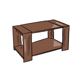 Modern Coffee Table clipart