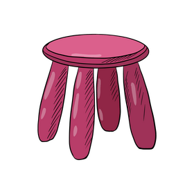 Stool for Kids clipart