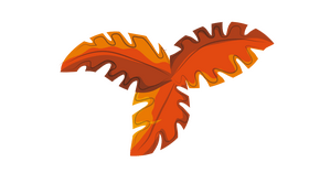 Orange Leaves clipart